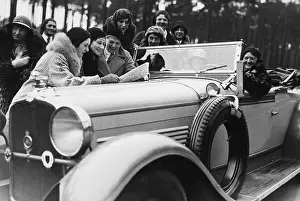 Outing: Women on an outing with the car, 1930's