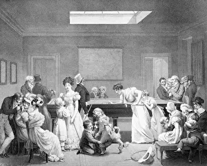 Billiards: Women Playing Billiards, 1828