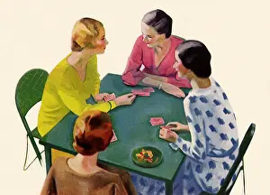 Gaming: Women Playing Bridge