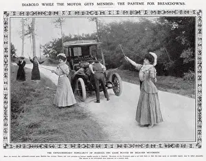 Diabolo: Women playing Diabolo, 1907