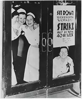 Woolworths: Women - Protest - Strike - Labor - USA