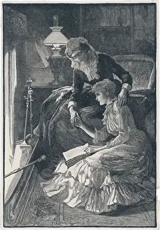 Fireside: Two Women Read by Fire