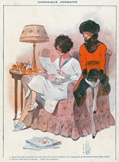 Mags: WOMEN READING MAGS 1919