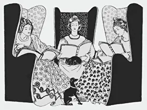 Penrose: Three women reading, Penrose Annual