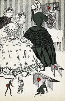 Cages: WOMEN SET MAN TRAPS 1902