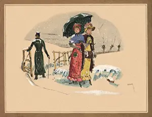 Sharing: Women Sharing Umbrella