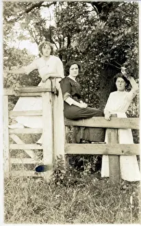Bucolic: Three women (Sisters?) in a rural setting