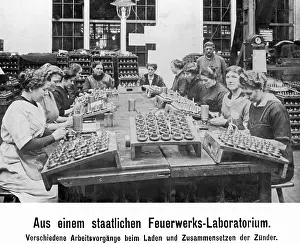Assemble: Women in a state-owned fireworks laboratory, 1917