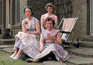 Refreshing: Three women in summer dresses