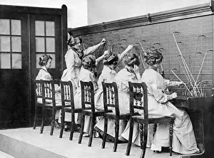 Emancipated: Women at the telephone exchange, around 1900