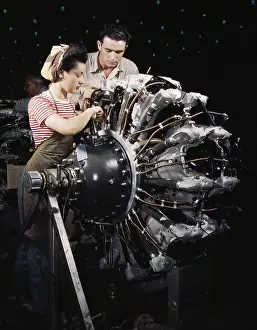 Servicing: Women are trained as engine mechanics at Douglas