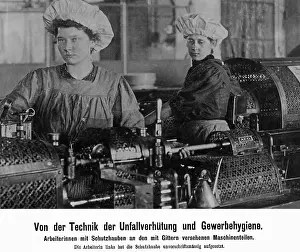 Precautions: Women workers of the AEG in Berlin, 1919
