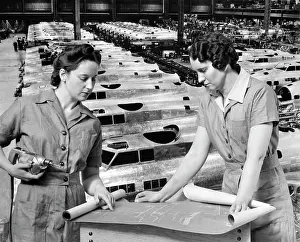 Riveter: Women Workers Blueprints Factory