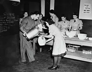 Auxiliary: Women's Auxiliary Air Force members prepare