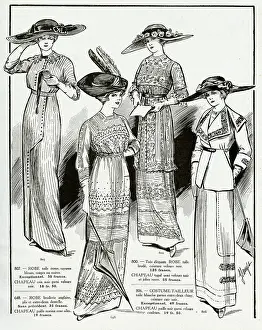 Brimmed: Women's clothing for spring 1912