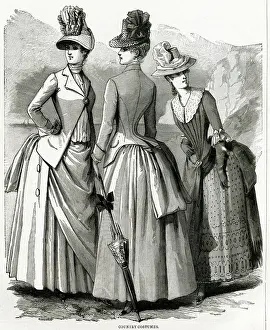 Bustle: Women's country clothing 1886