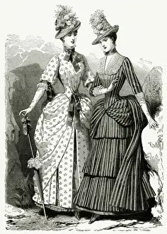Bustle: Women's country clothing 1886