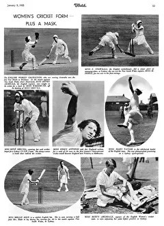 Sportswomen: Women's cricket tour, 1935