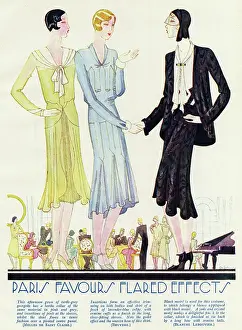 Favours: Women's elegant afternoon dresses 1929