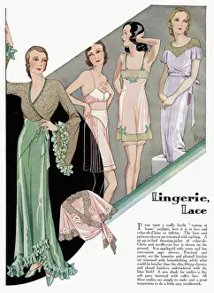 Crepe De Chine: Women's lingerie 1932