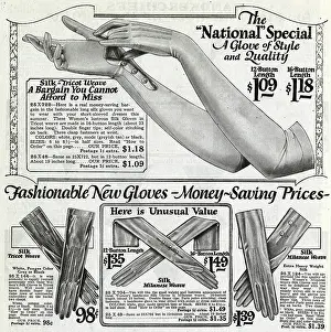 Weave: Women's long gloves 1924