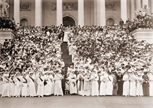 Petitions: Women's Suffrage envoys from many states ?