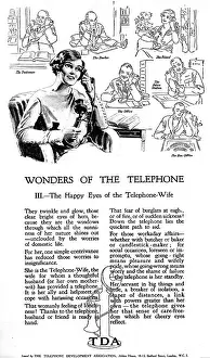 Womanly: Wonders of the telephone 1925