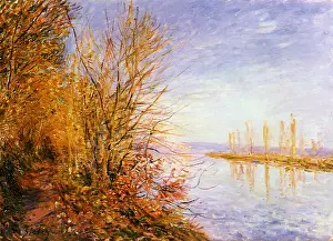 Parallel: Wood Bordering River, by Alfred Sisley