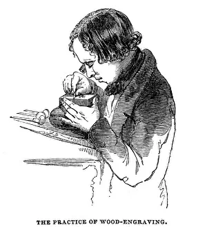 C1850: WOOD ENGRAVER C1850