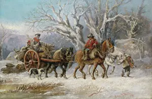 Melville: The Wood Gatherers – snowscene