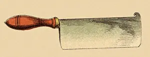 Handled: Wood Handled Cleaver