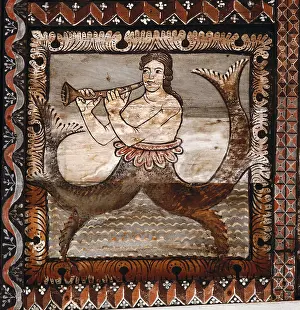 Nereid: Wood painting