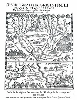 Sources: A woodcut engraving depicting the map of the sources
