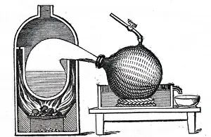 Equal: A woodcut engraving depicting a method of producing