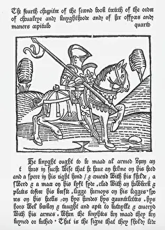 Caxton: Woodcut of a Knight 1474