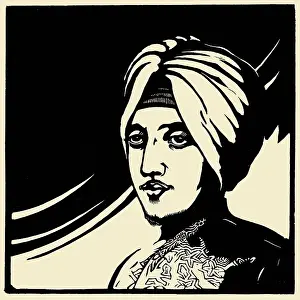 Woodcut print