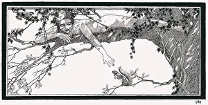Woodcut print