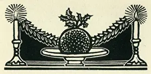 Monotone: Woodcut print in Come Christmas