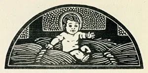 Monotone: Woodcut print in Come Christmas