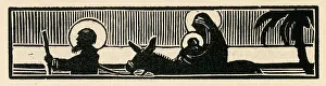Monotone: Woodcut print in Come Christmas