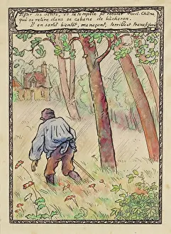 Woodcutter: The woodcutter is driven by a tempest to his cabin