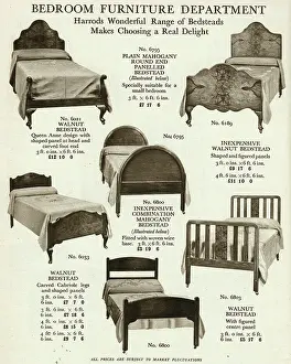 Mahogany: Wooden bedsteads 1929