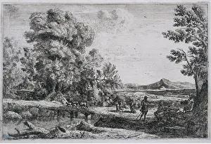 Lorrain: The wooden bridge