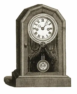 Households: Wooden Table Clock