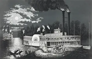 C1863: Wooding up on the Mississippi