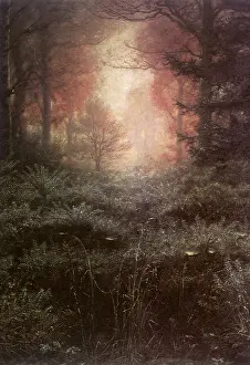 Brambles: Woods Misted with Dew, by J E Millais