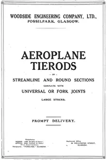 Woodside: Woodside Engineering. Possilpark, Glasgow. Aero Tierods