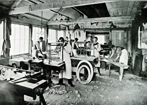 Sandringham: Woodwork class, Sandringham, Norfolk