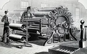 Carding: Wool carding engine by Davis & Furber, North Andover