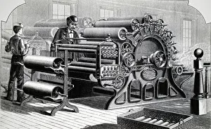 Carding: Wool carding engine by Davis & Furber, North Andover